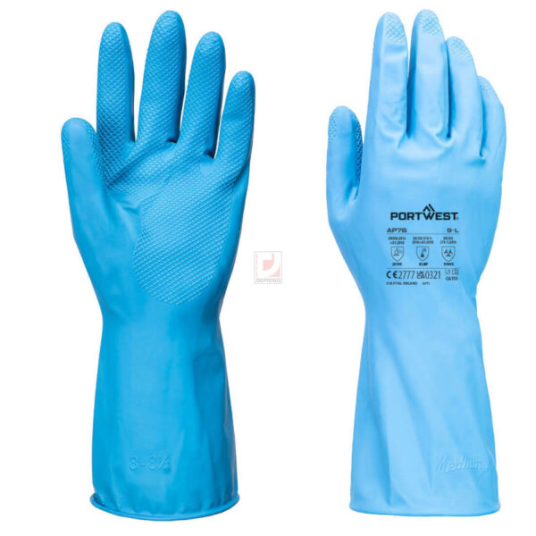 AP76 PORTWEST FD CHEMICAL B LATEX KÖNNYŰ KESZTYŰ (12 PÁR)